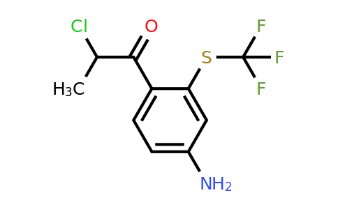 1804217-80-8 | 1-(4-Amino-2-(trifluoromethylthio)phenyl)-2-chloropropan-1-one