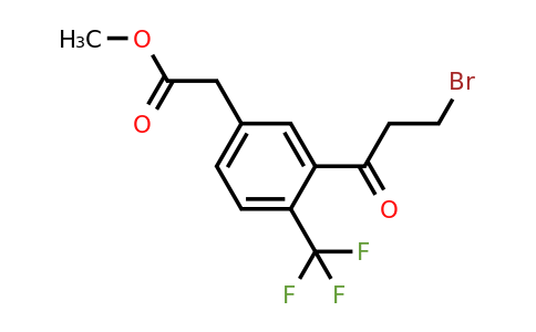 1804217-81-9 | Methyl 3-(3-bromopropanoyl)-4-(trifluoromethyl)phenylacetate