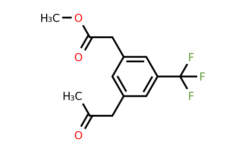 1804217-90-0 | Methyl 3-(2-oxopropyl)-5-(trifluoromethyl)phenylacetate