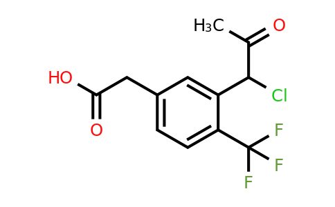 1804217-93-3 | 3-(1-Chloro-2-oxopropyl)-4-(trifluoromethyl)phenylacetic acid