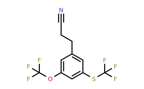 1804217-95-5 | 3-(3-(Trifluoromethoxy)-5-(trifluoromethylthio)phenyl)propanenitrile
