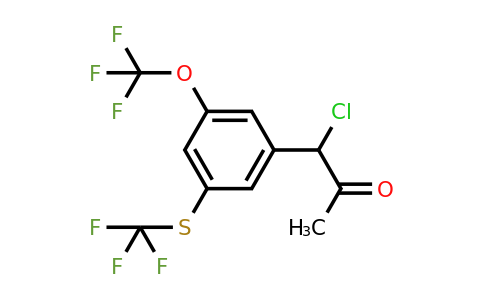 1804217-98-8 | 1-Chloro-1-(3-(trifluoromethoxy)-5-(trifluoromethylthio)phenyl)propan-2-one