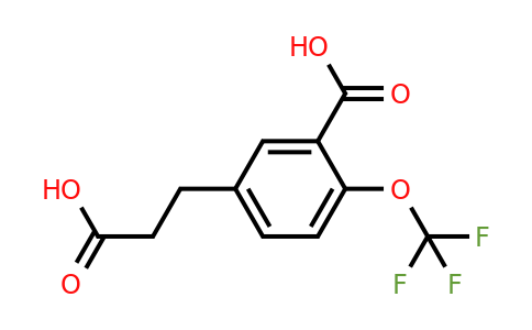 1804218-01-6 | 5-(2-Carboxyethyl)-2-(trifluoromethoxy)benzoic acid