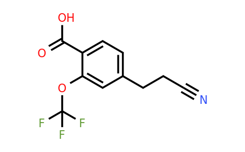1804218-12-9 | 4-(2-Cyanoethyl)-2-(trifluoromethoxy)benzoic acid