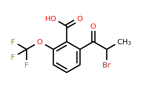 1804218-23-2 | 2-(2-Bromopropanoyl)-6-(trifluoromethoxy)benzoic acid