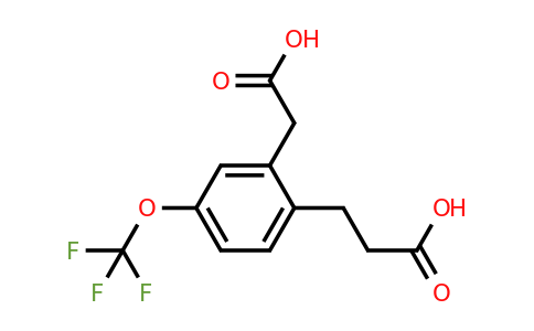1804218-35-6 | 2-(2-Carboxyethyl)-5-(trifluoromethoxy)phenylacetic acid