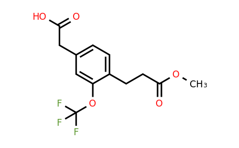 1804218-51-6 | 4-(3-Methoxy-3-oxopropyl)-3-(trifluoromethoxy)phenylacetic acid