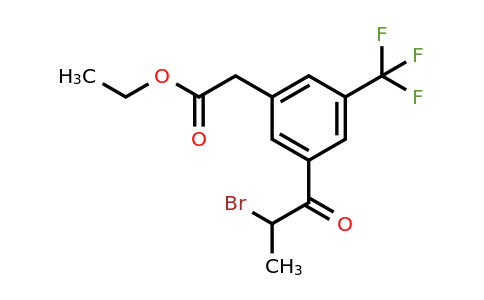 1804218-54-9 | Ethyl 3-(2-bromopropanoyl)-5-(trifluoromethyl)phenylacetate
