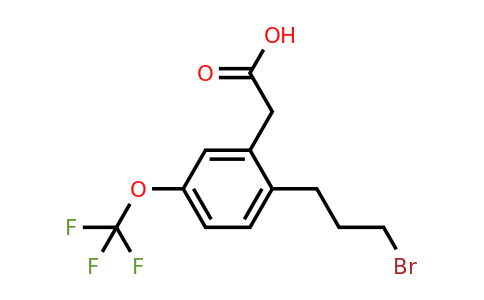 1804218-59-4 | 2-(3-Bromopropyl)-5-(trifluoromethoxy)phenylacetic acid