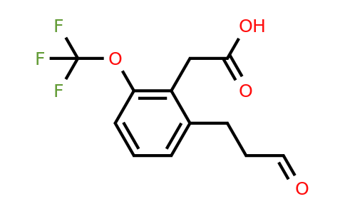 1804218-82-3 | 2-(3-Oxopropyl)-6-(trifluoromethoxy)phenylacetic acid