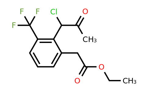 1804218-89-0 | Ethyl 2-(1-chloro-2-oxopropyl)-3-(trifluoromethyl)phenylacetate