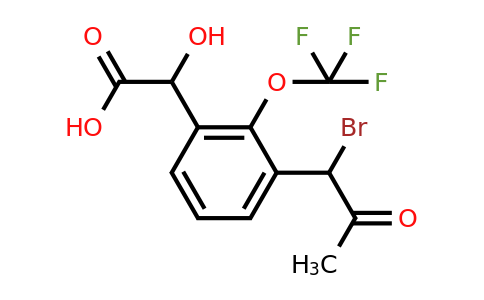 1804219-16-6 | 3-(1-Bromo-2-oxopropyl)-2-(trifluoromethoxy)mandelic acid
