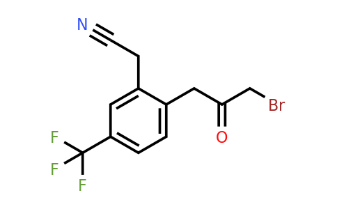 1804219-22-4 | 2-(3-Bromo-2-oxopropyl)-5-(trifluoromethyl)phenylacetonitrile