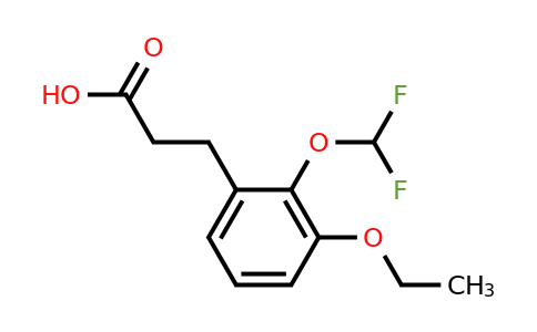 1804219-23-5 | 2-(Difluoromethoxy)-3-ethoxyphenylpropanoic acid