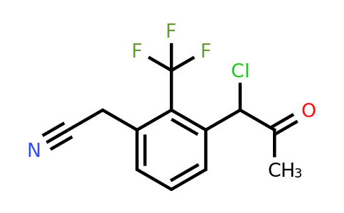 1804219-27-9 | 3-(1-Chloro-2-oxopropyl)-2-(trifluoromethyl)phenylacetonitrile