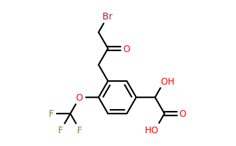 1804219-29-1 | 3-(3-Bromo-2-oxopropyl)-4-(trifluoromethoxy)mandelic acid