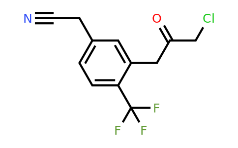 1804219-34-8 | 3-(3-Chloro-2-oxopropyl)-4-(trifluoromethyl)phenylacetonitrile