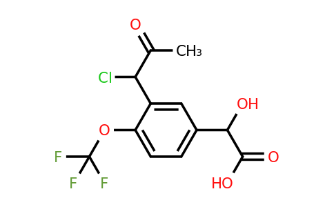 1804219-35-9 | 3-(1-Chloro-2-oxopropyl)-4-(trifluoromethoxy)mandelic acid