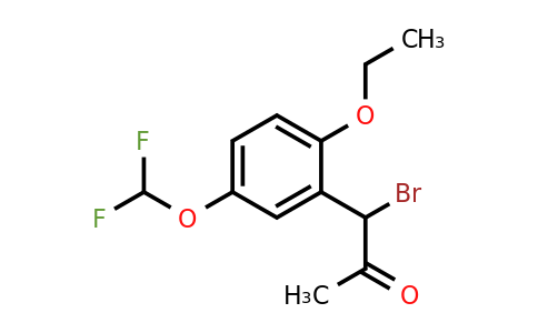 1804219-86-0 | 1-Bromo-1-(5-(difluoromethoxy)-2-ethoxyphenyl)propan-2-one