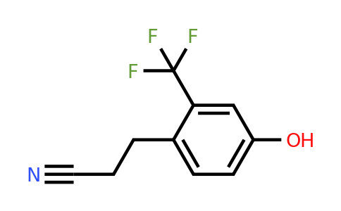 1804220-18-5 | 3-(4-Hydroxy-2-(trifluoromethyl)phenyl)propanenitrile