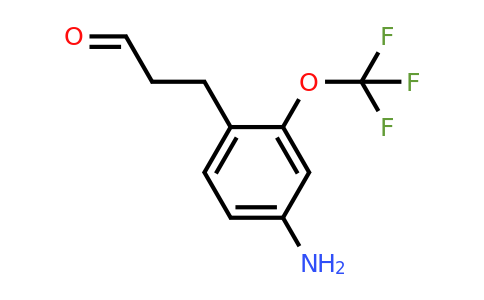 1804220-34-5 | 3-(4-Amino-2-(trifluoromethoxy)phenyl)propanal