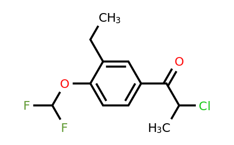 1804220-47-0 | 2-Chloro-1-(4-(difluoromethoxy)-3-ethylphenyl)propan-1-one