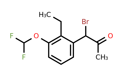 1804220-67-4 | 1-Bromo-1-(3-(difluoromethoxy)-2-ethylphenyl)propan-2-one