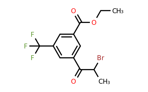 1804220-82-3 | Ethyl 3-(2-bromopropanoyl)-5-(trifluoromethyl)benzoate