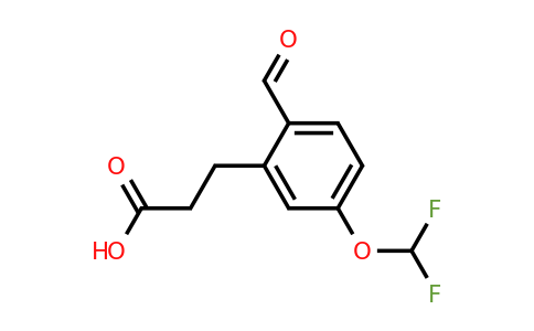 1804220-99-2 | 5-(Difluoromethoxy)-2-formylphenylpropanoic acid