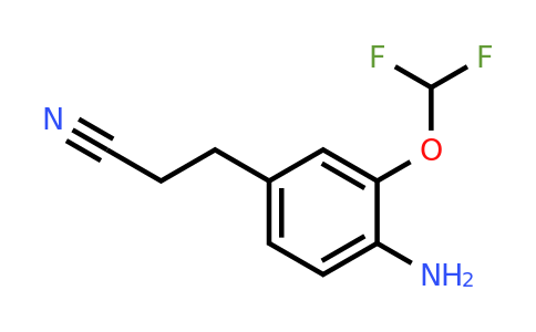 1804221-27-9 | 3-(4-Amino-3-(difluoromethoxy)phenyl)propanenitrile