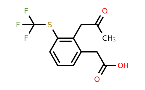 1804221-42-8 | 2-(2-Oxopropyl)-3-(trifluoromethylthio)phenylacetic acid