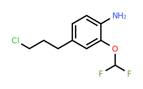 1804221-43-9 | 4-(3-Chloropropyl)-2-(difluoromethoxy)aniline