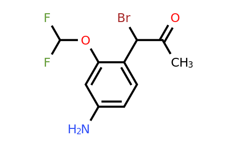 1804221-53-1 | 1-(4-Amino-2-(difluoromethoxy)phenyl)-1-bromopropan-2-one