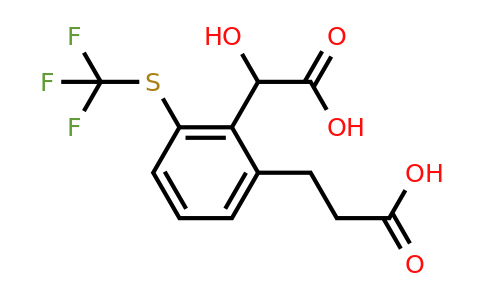 1804221-65-5 | 2-(2-Carboxyethyl)-6-(trifluoromethylthio)mandelic acid