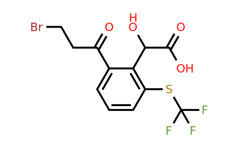 1804221-75-7 | 2-(3-Bromopropanoyl)-6-(trifluoromethylthio)mandelic acid