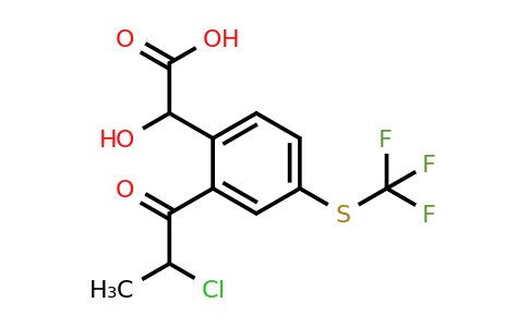 1804221-82-6 | 2-(2-Chloropropanoyl)-4-(trifluoromethylthio)mandelic acid