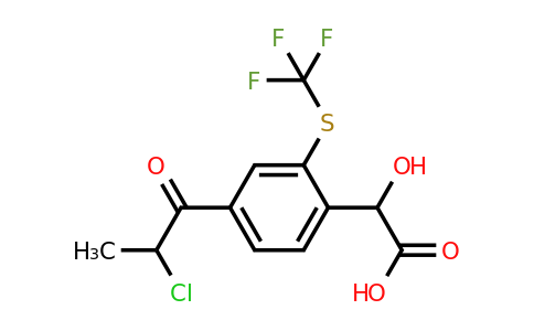 1804221-85-9 | 4-(2-Chloropropanoyl)-2-(trifluoromethylthio)mandelic acid