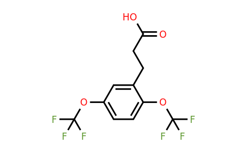 1804221-86-0 | (2,5-Bis(trifluoromethoxy)phenyl)propanoic acid
