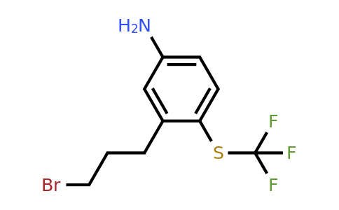 1804221-94-0 | 3-(3-Bromopropyl)-4-(trifluoromethylthio)aniline