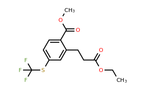 1804222-13-6 | Methyl 2-(3-ethoxy-3-oxopropyl)-4-(trifluoromethylthio)benzoate