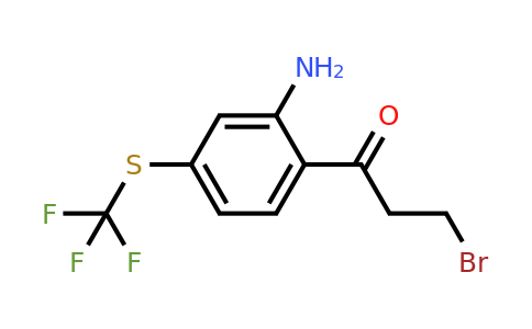 1804222-21-6 | 1-(2-Amino-4-(trifluoromethylthio)phenyl)-3-bromopropan-1-one
