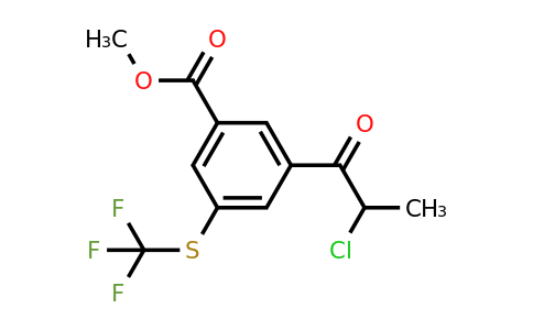 1804222-35-2 | Methyl 3-(2-chloropropanoyl)-5-(trifluoromethylthio)benzoate