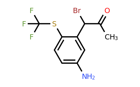1804222-37-4 | 1-(5-Amino-2-(trifluoromethylthio)phenyl)-1-bromopropan-2-one