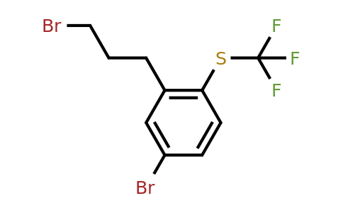 1804222-64-7 | 1-Bromo-3-(3-bromopropyl)-4-(trifluoromethylthio)benzene