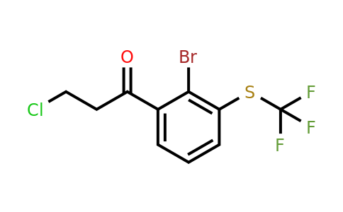 1804223-15-1 | 1-(2-Bromo-3-(trifluoromethylthio)phenyl)-3-chloropropan-1-one