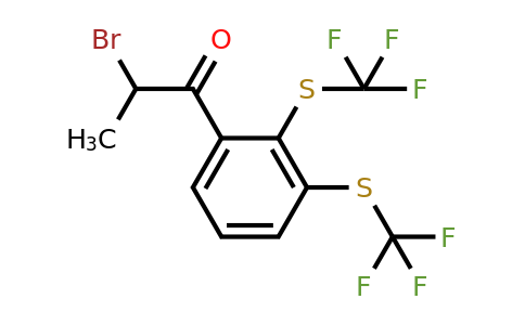 1804223-27-5 | 1-(2,3-Bis(trifluoromethylthio)phenyl)-2-bromopropan-1-one