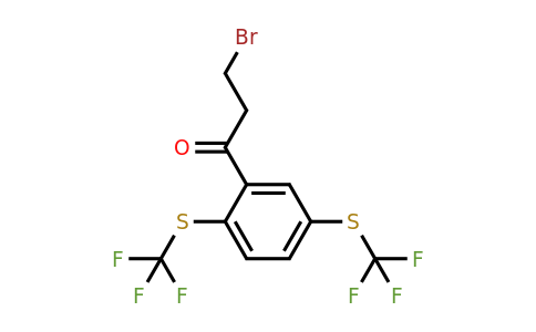1804223-36-6 | 1-(2,5-Bis(trifluoromethylthio)phenyl)-3-bromopropan-1-one