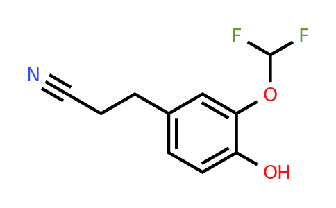 1804223-70-8 | 3-(Difluoromethoxy)-4-hydroxyphenylpropanenitrile