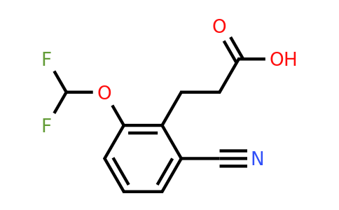 1804223-75-3 | 3-(2-Cyano-6-(difluoromethoxy)phenyl)propanoic acid