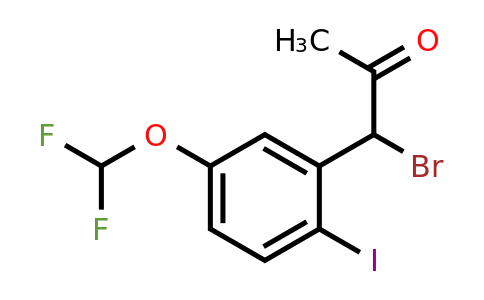 1804224-30-3 | 1-Bromo-1-(5-(difluoromethoxy)-2-iodophenyl)propan-2-one